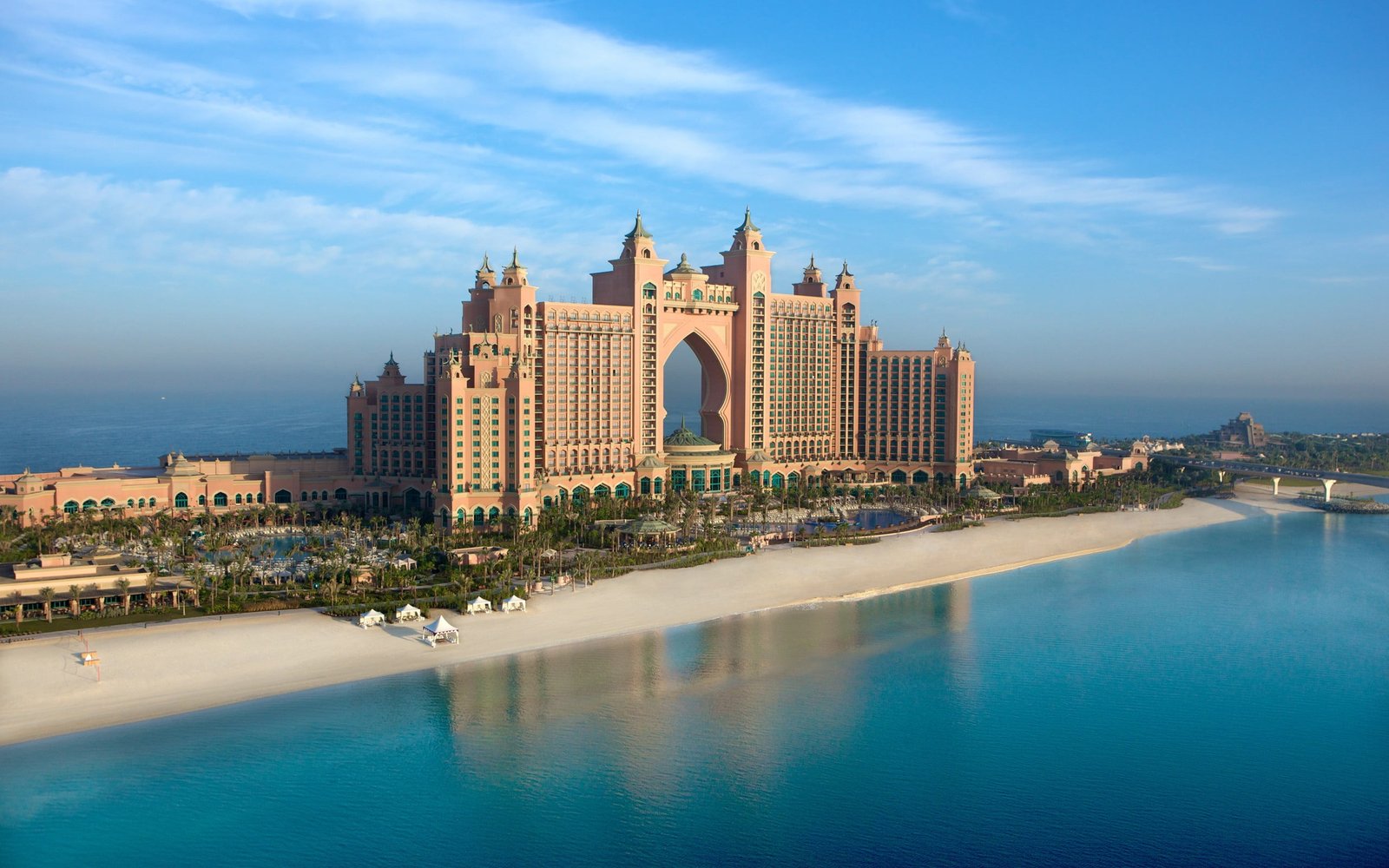 brown concrete building hotel beach architecture Dubai exterior 2k