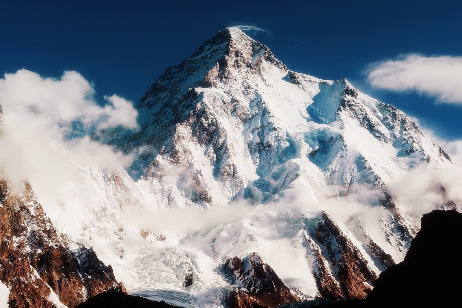 landscape nature mountains snow Kashmir Mountains India 2k