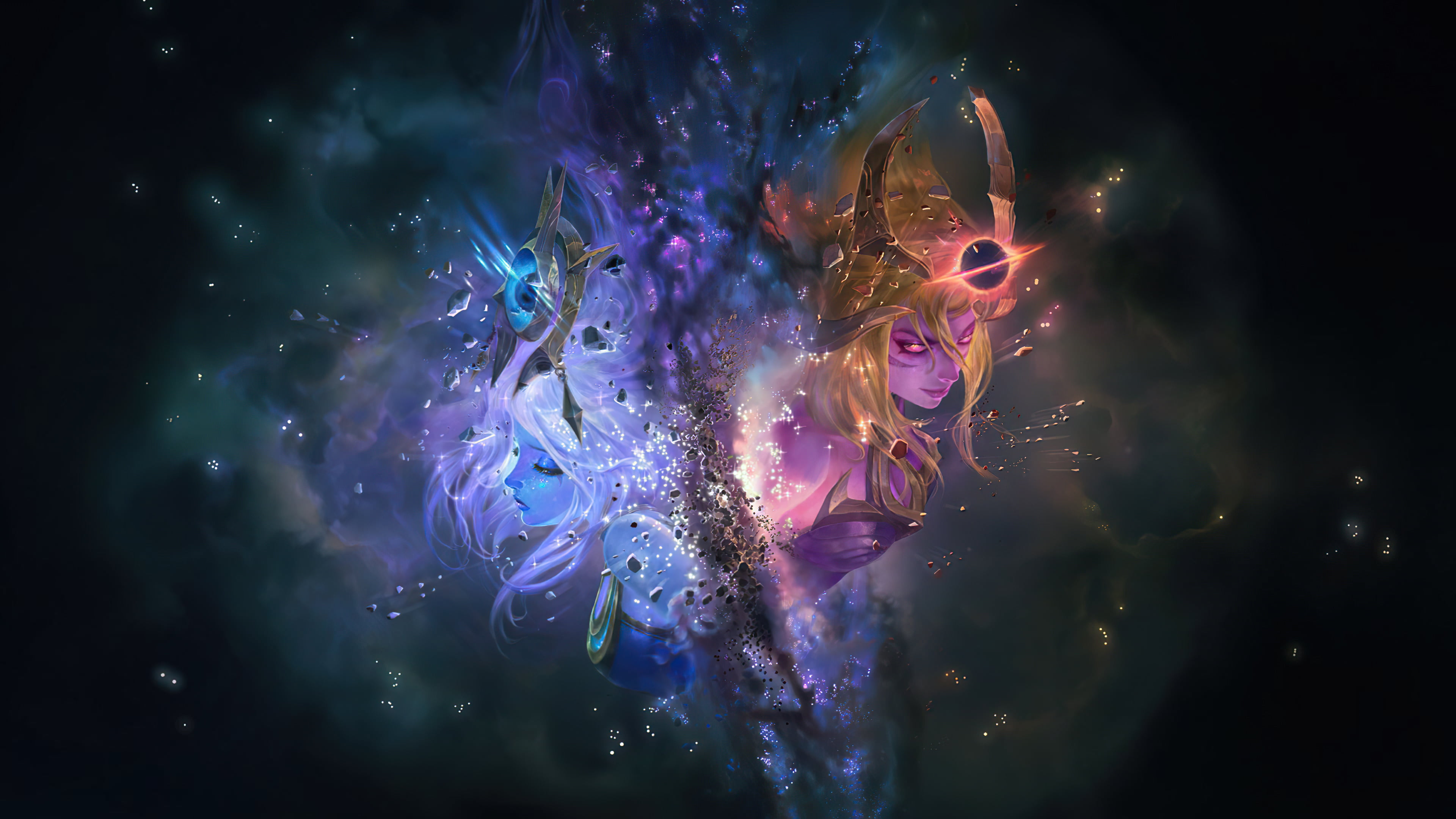 Lux Animal League of Legends dark stars space Cosmic Break 2k 4k