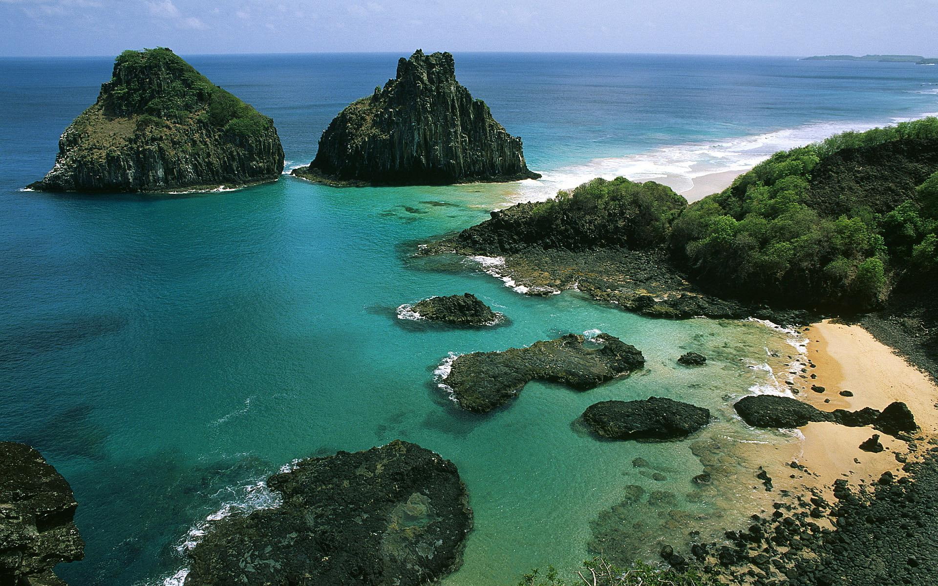 Beach Fernando de Noronha nature 2k