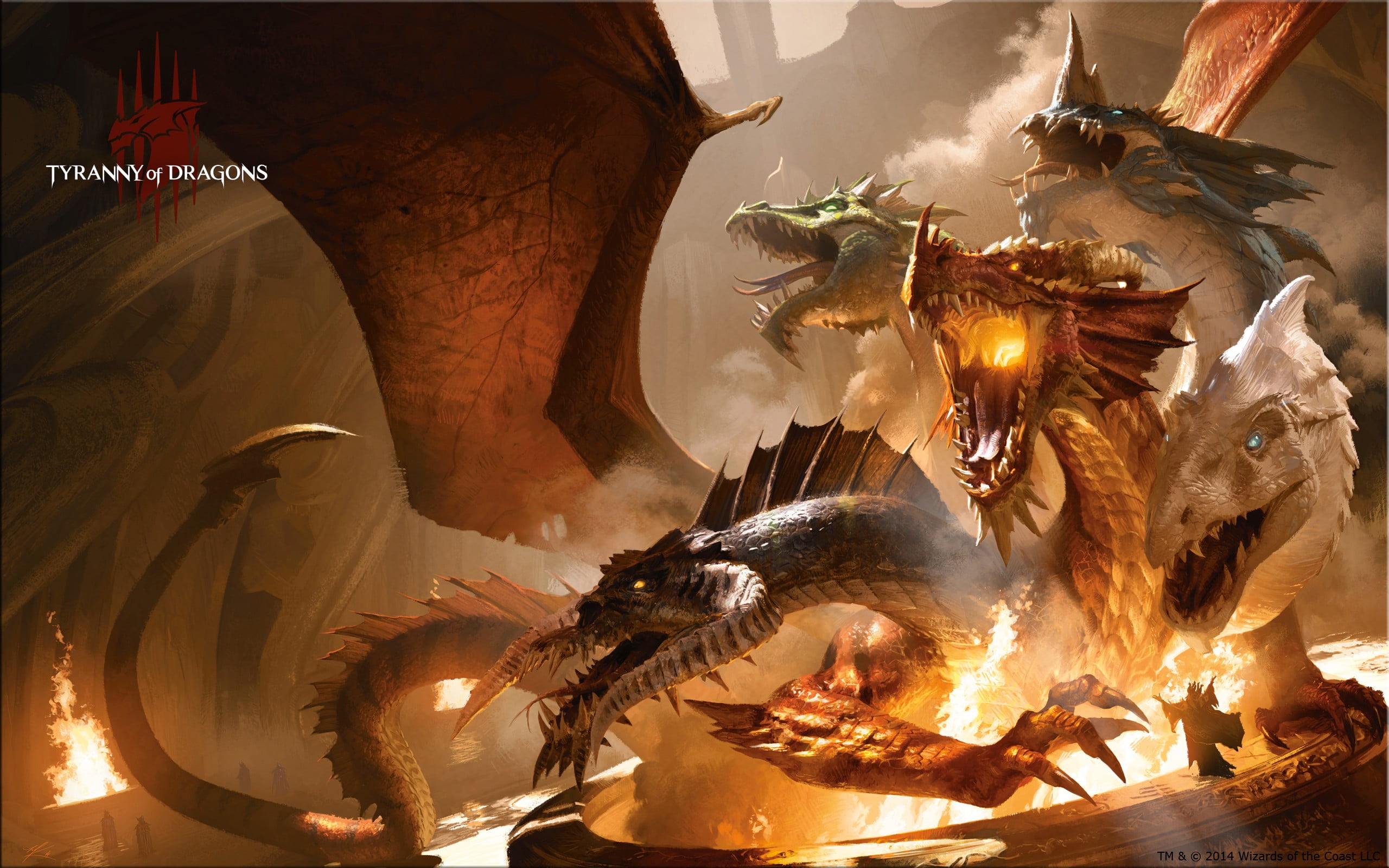 illustration of dragons Dungeons amp; Dragons artwork fantasy art 2k