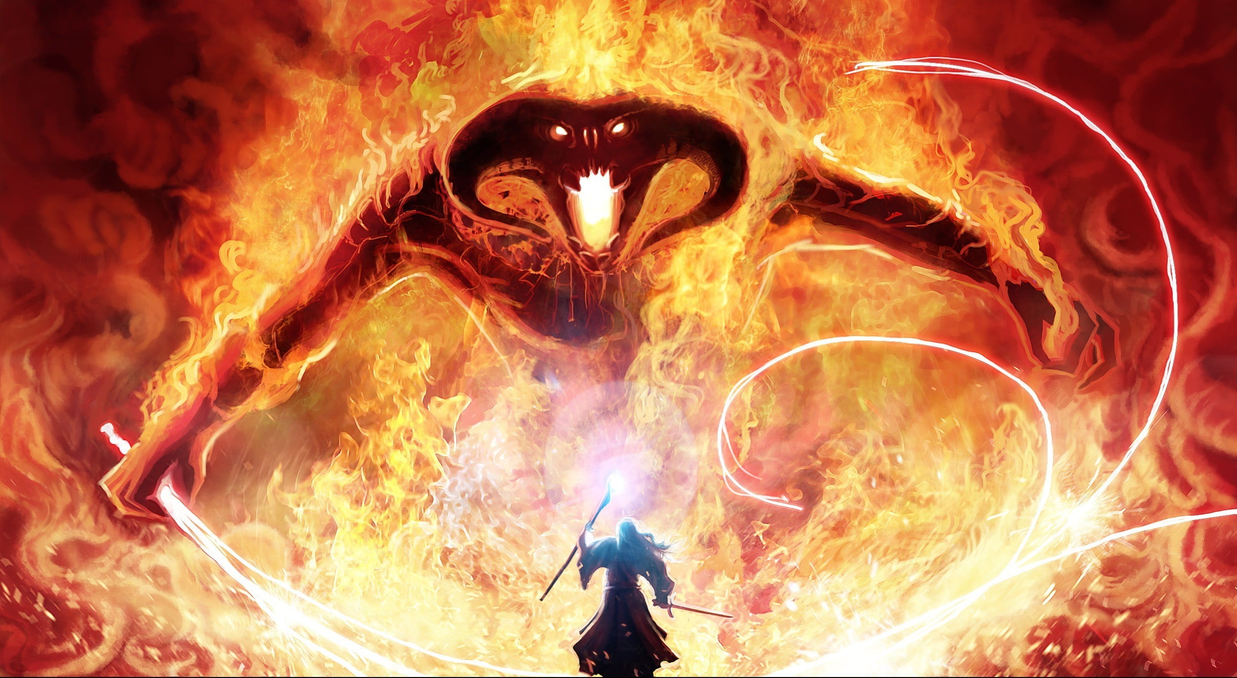 Lord of the Rings devil wallpaper Gandalf The 2k