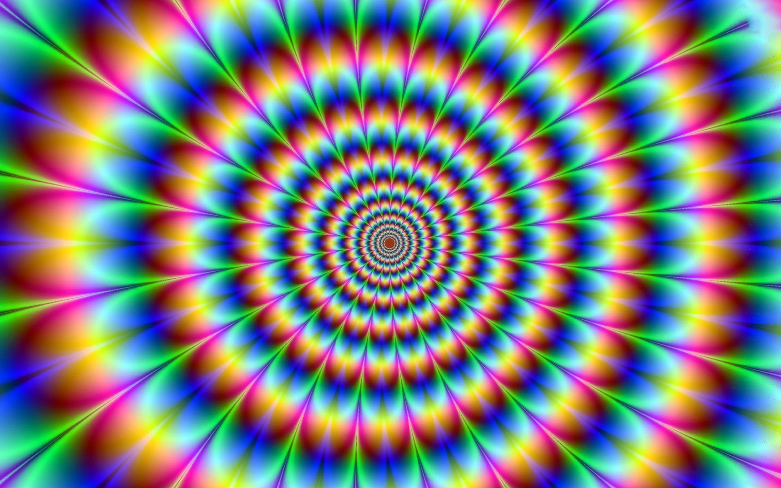 Pattern Optical Illusions Colorful Abstract trippy optical illusion 2k