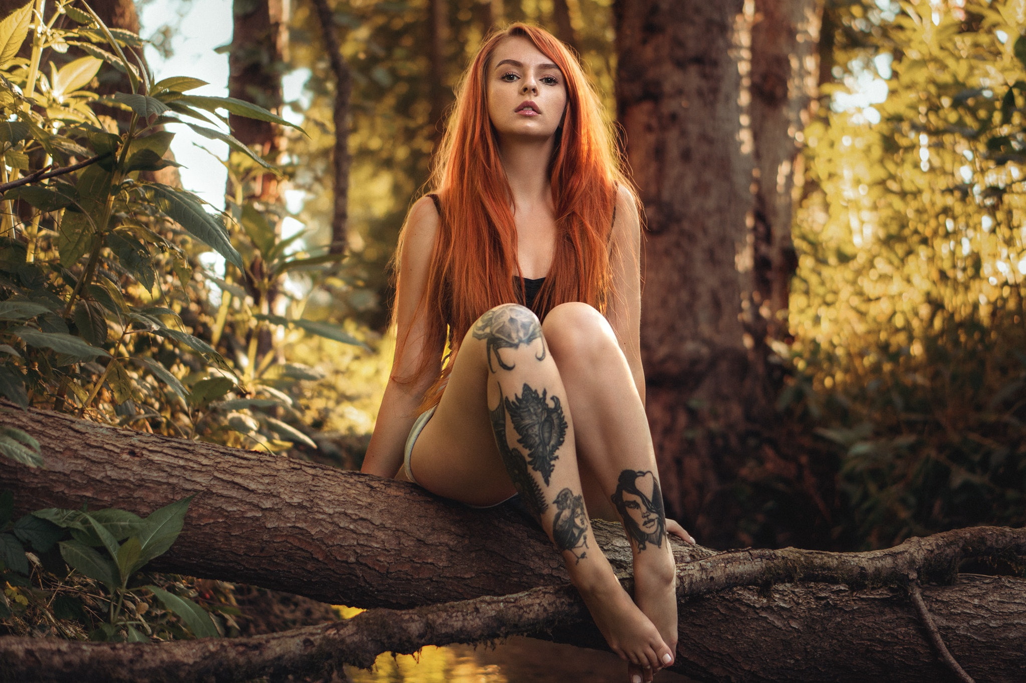 black legged tattoos women Martin K hn outdoors legs 2k