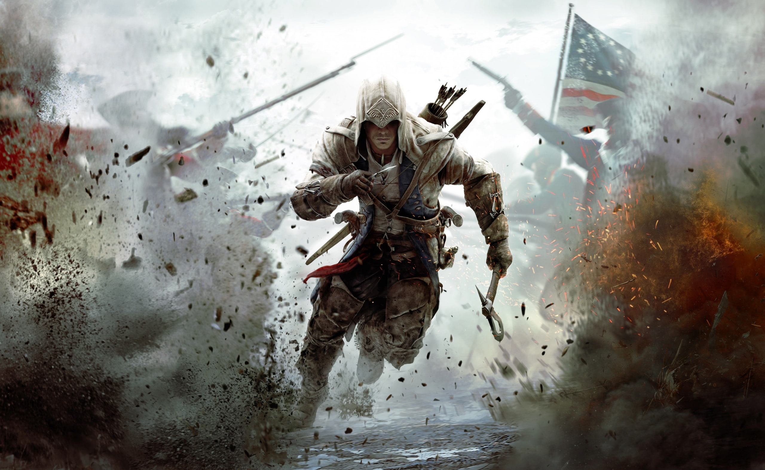 Assassin s Creed 3 Connor Free Running digital wallpaper 23 2k