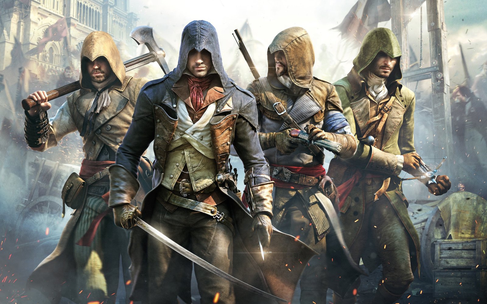 Assassin s Creed painting digital wallpaper 2k