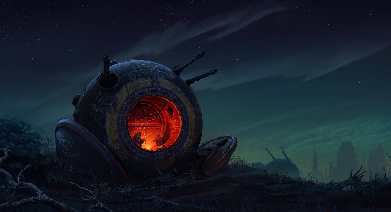 gray and beige space ship wallpaper fire weapon graffiti 88 2k