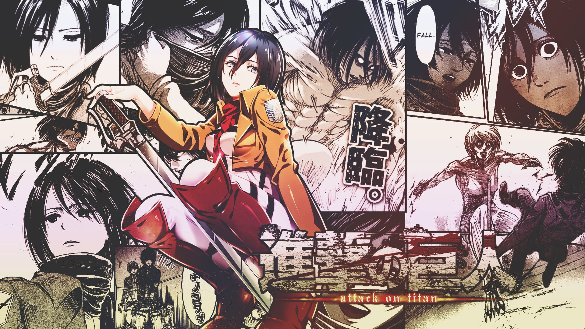 Shingeki no Kyojin Mikasa Ackerman anime girls manga representation 80 2k