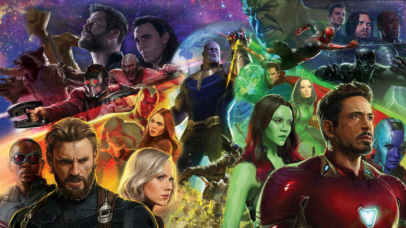 Avengers art illustration The Infinity war 2k