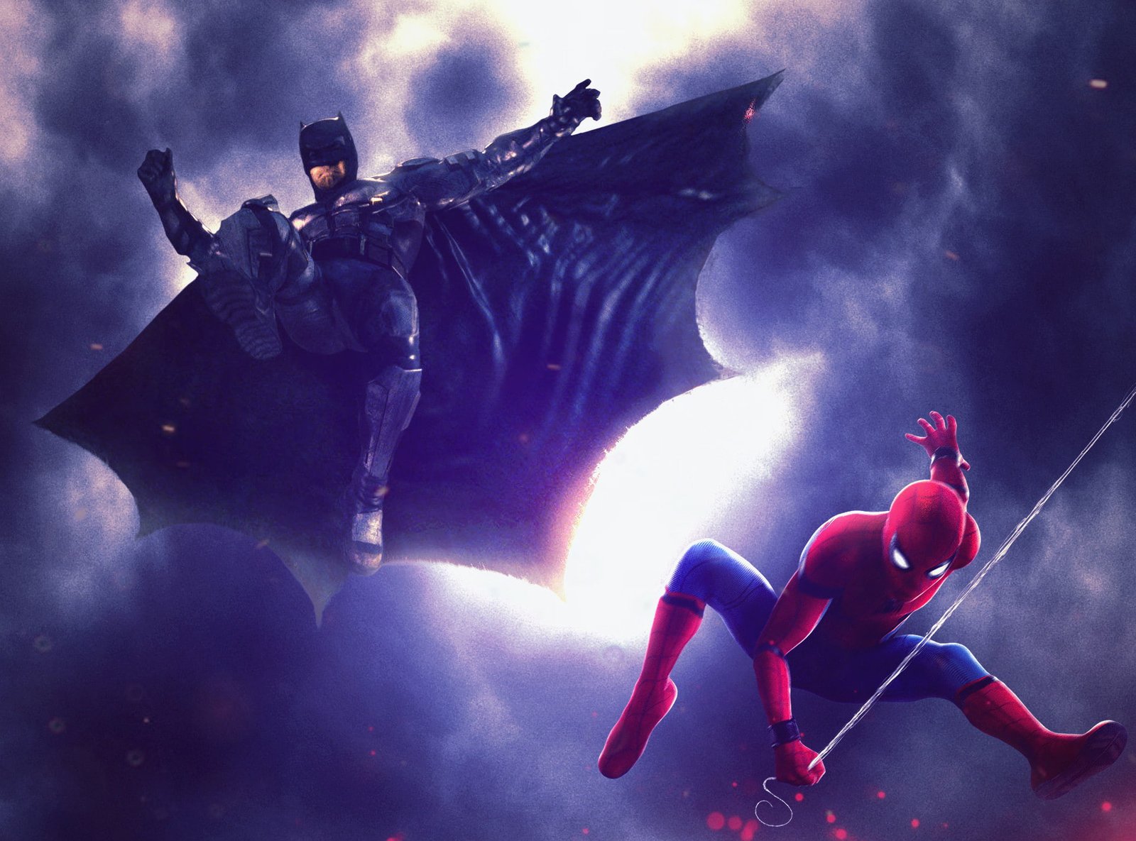 batman spiderman superheroes hd 2k