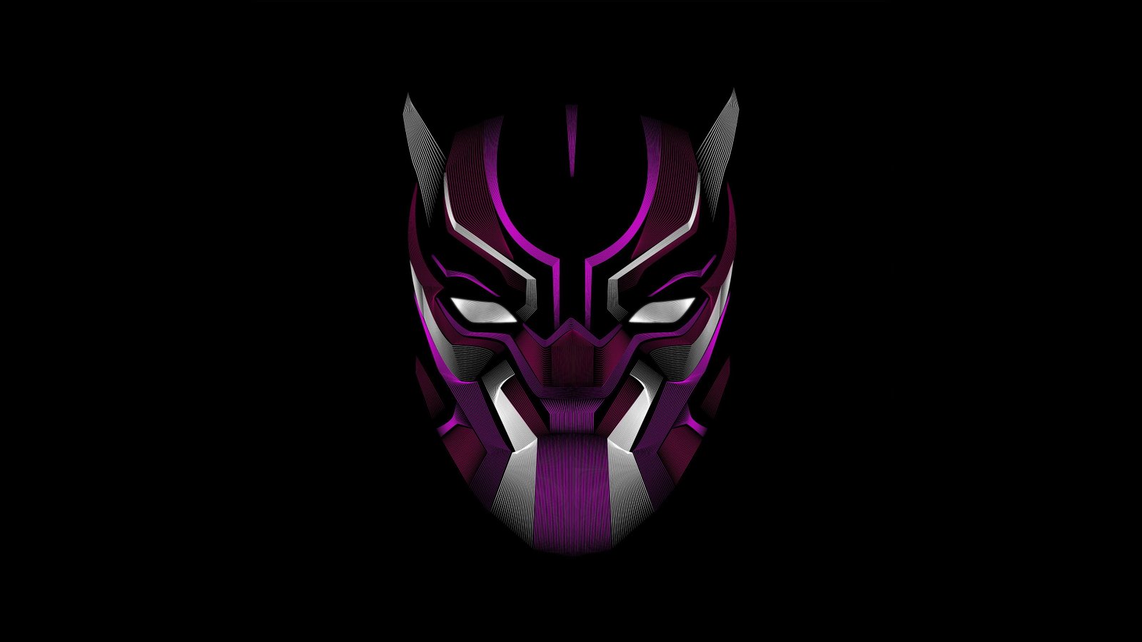 black panther mask minimalism hd artwork artist digital art 2k 4k