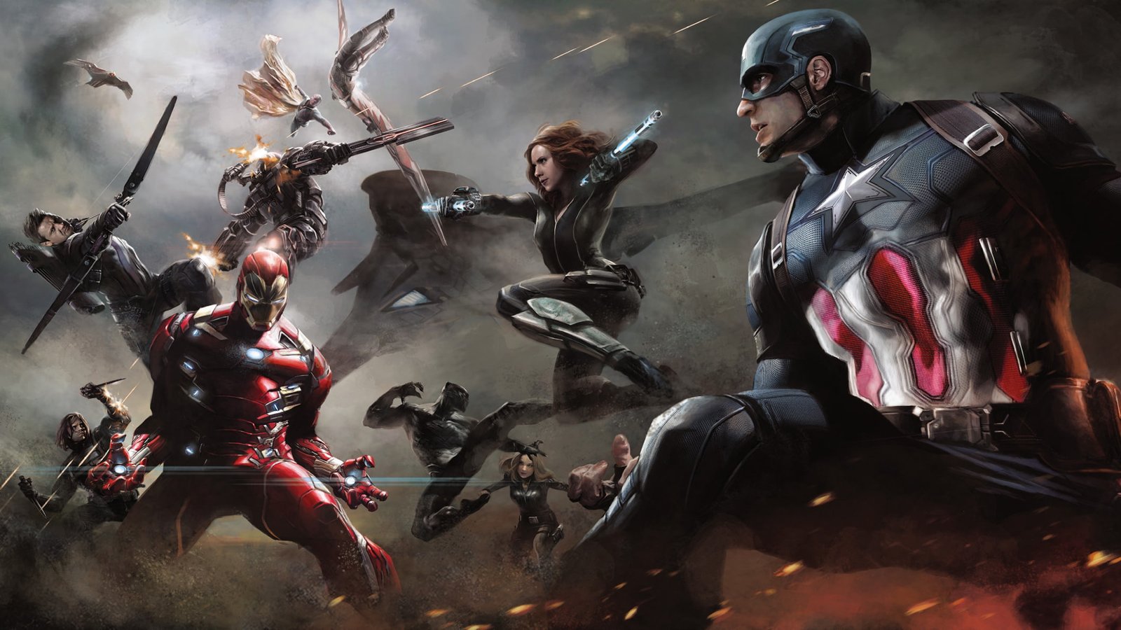 captain america iron man hd artwork superheroes digital art 2k