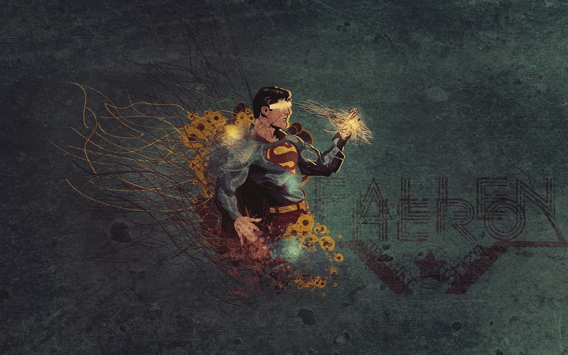 Fallen Hero Superman digital wallpaper artwork DC Comics superhero 2k