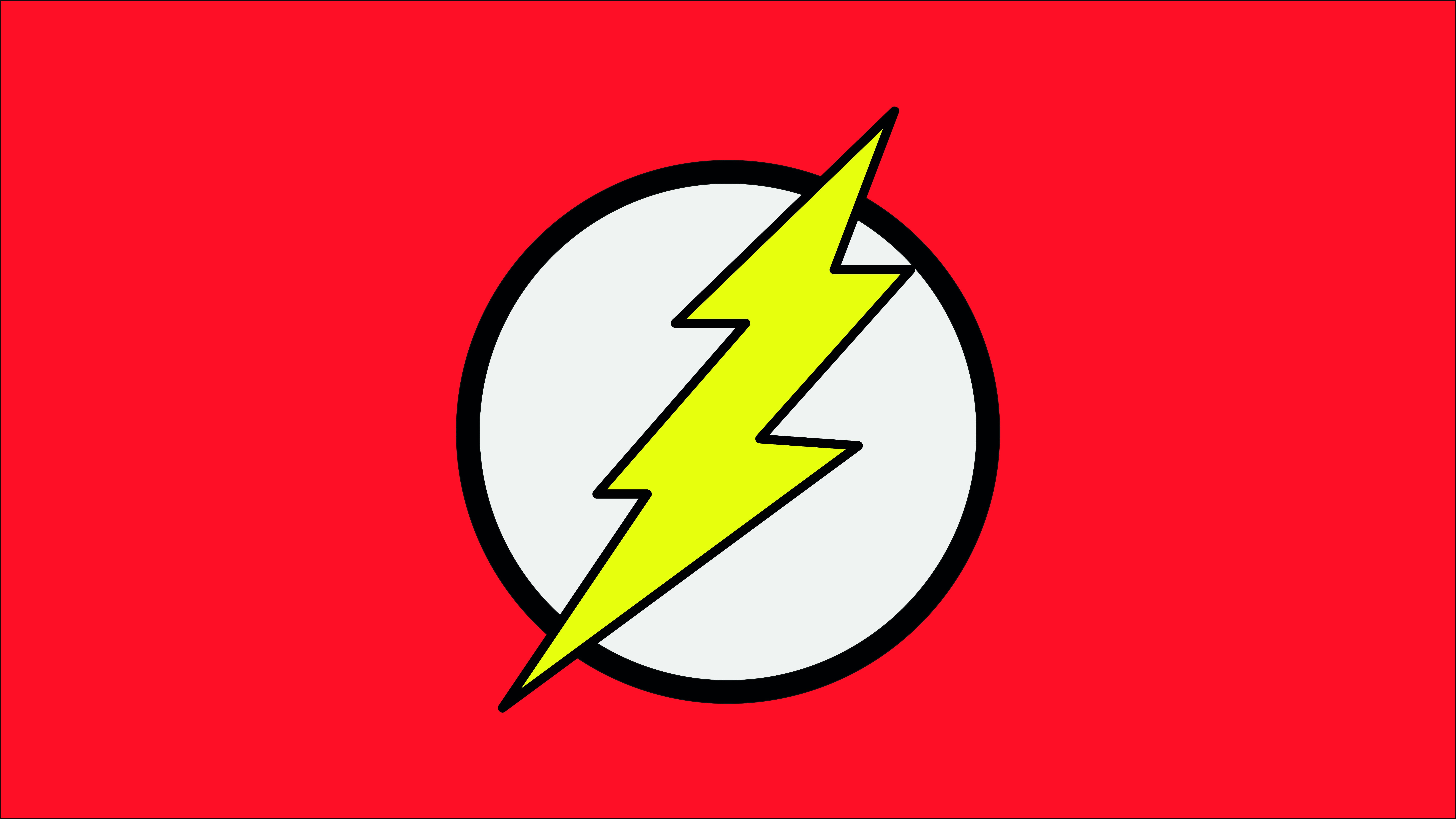 Flash superhero logo symbol communication sign studio shot 2k 4k 5k 8k