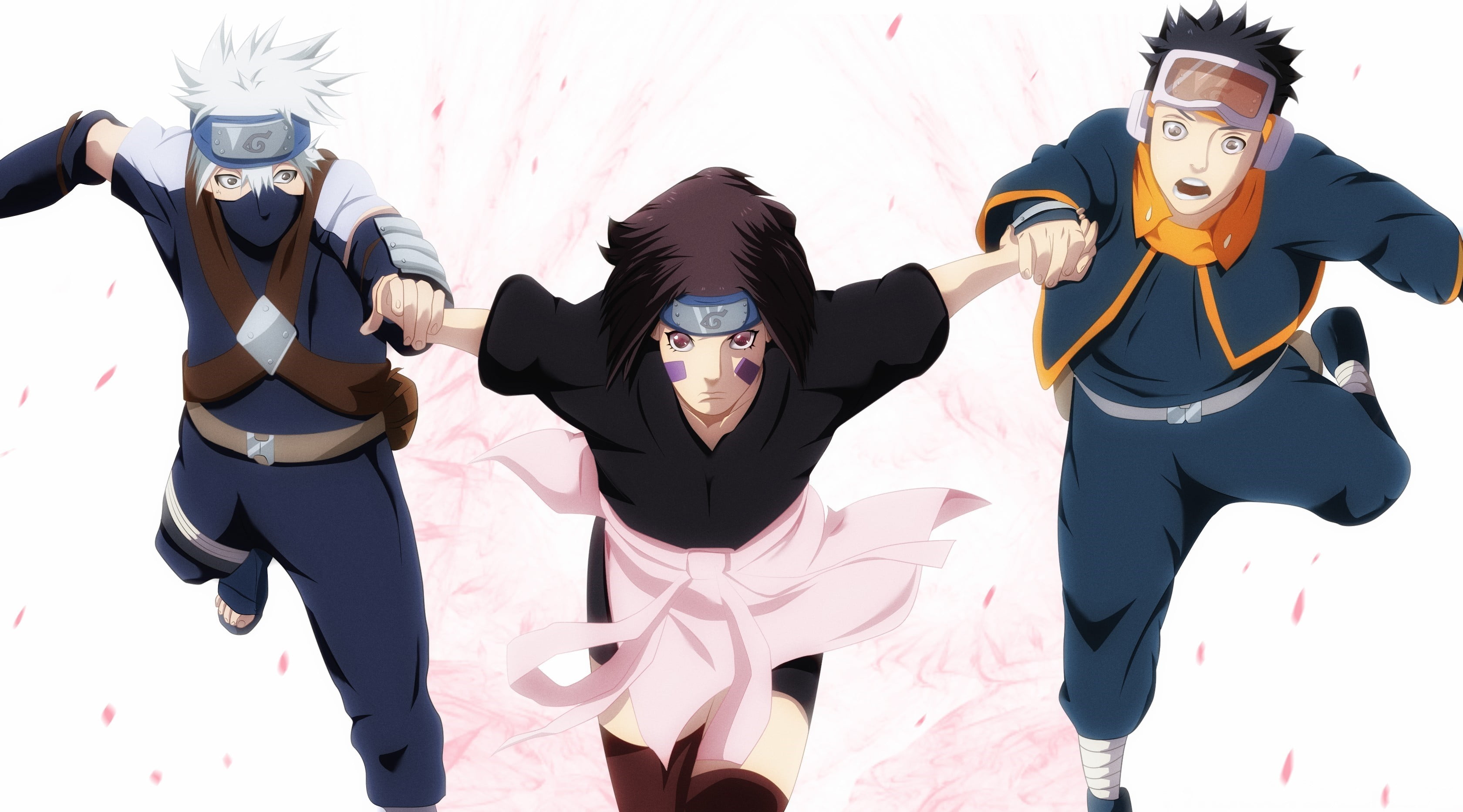Naruto Uchiha Obito Rin and Kakashi wallpaper game 2k