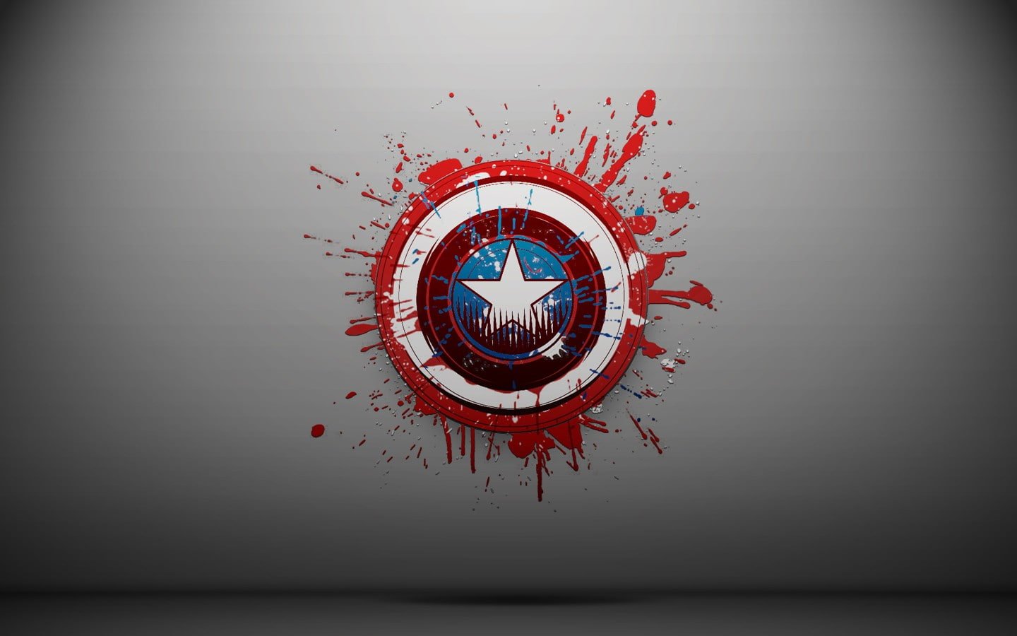 Captain America minimalism superhero cartoon