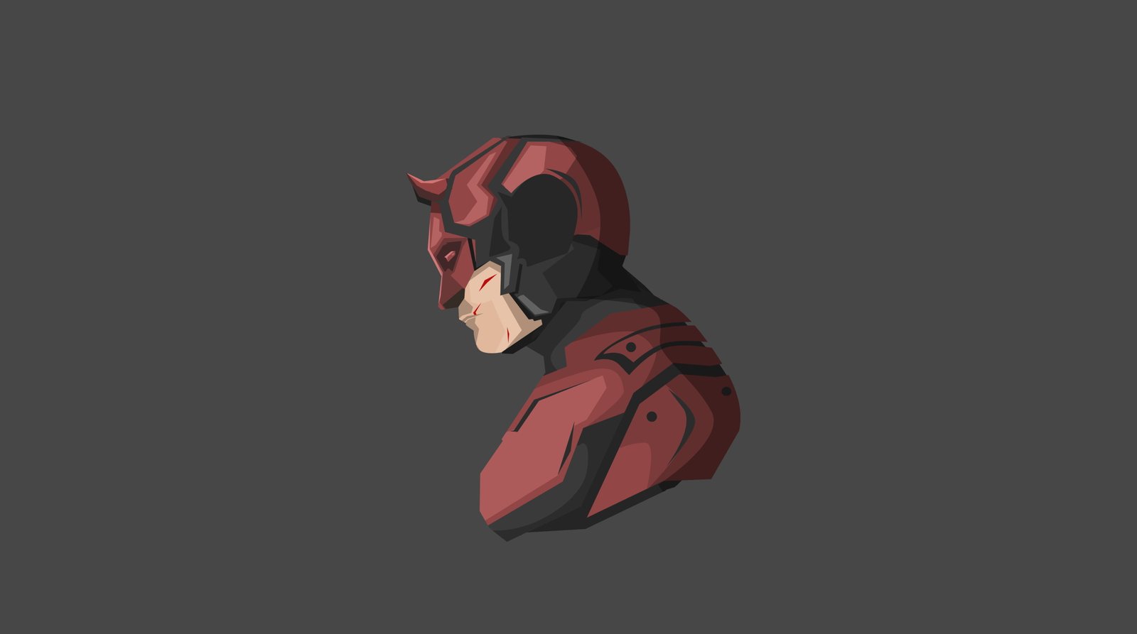 daredevil minimalism hd artwork artist superheroes 2k 4k