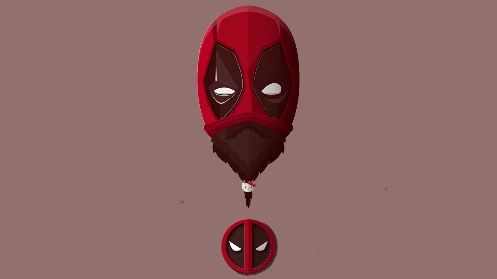 deadpool minimalism hd artist digital art behance superheroes 2k