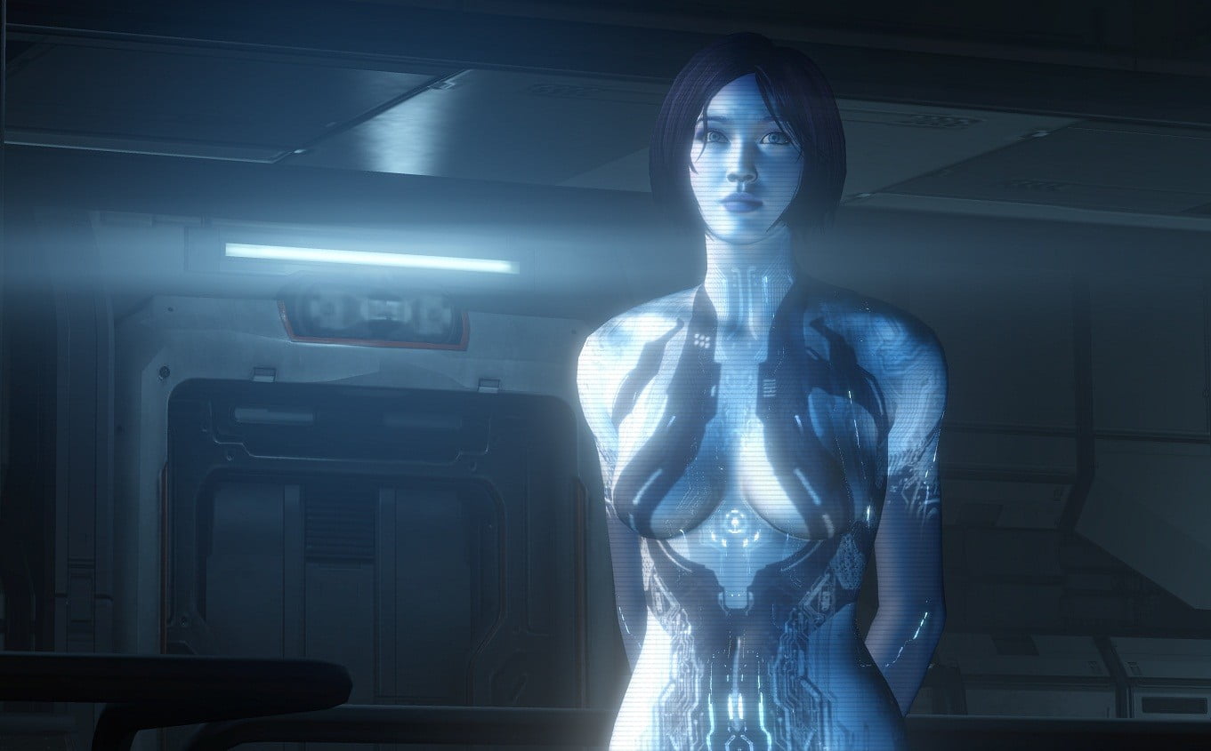 female cyborg wallpaper Halo Cortana 4 technology futuristic