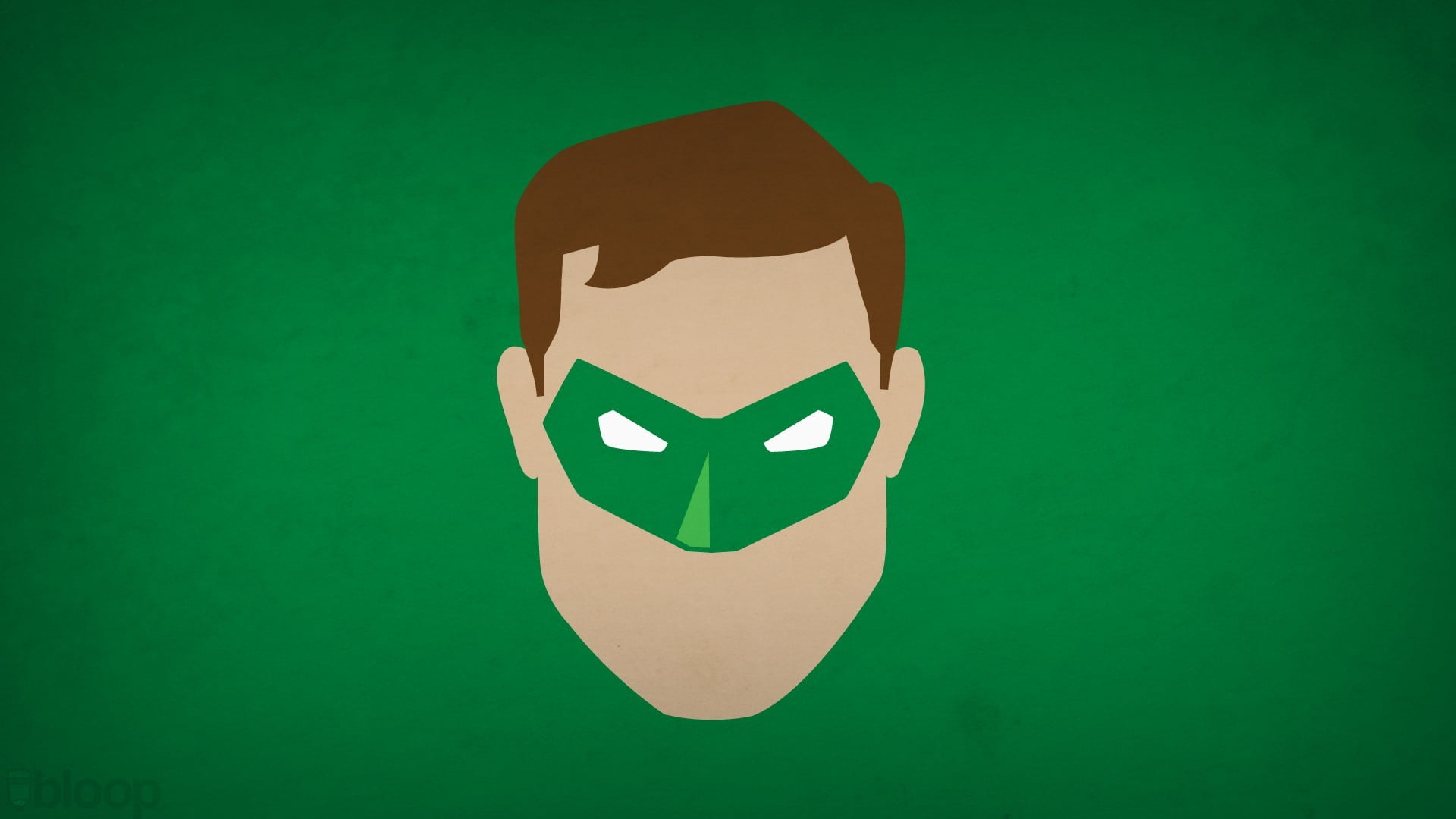 Green Lantern vector art DC Comics minimalism simple background 2k