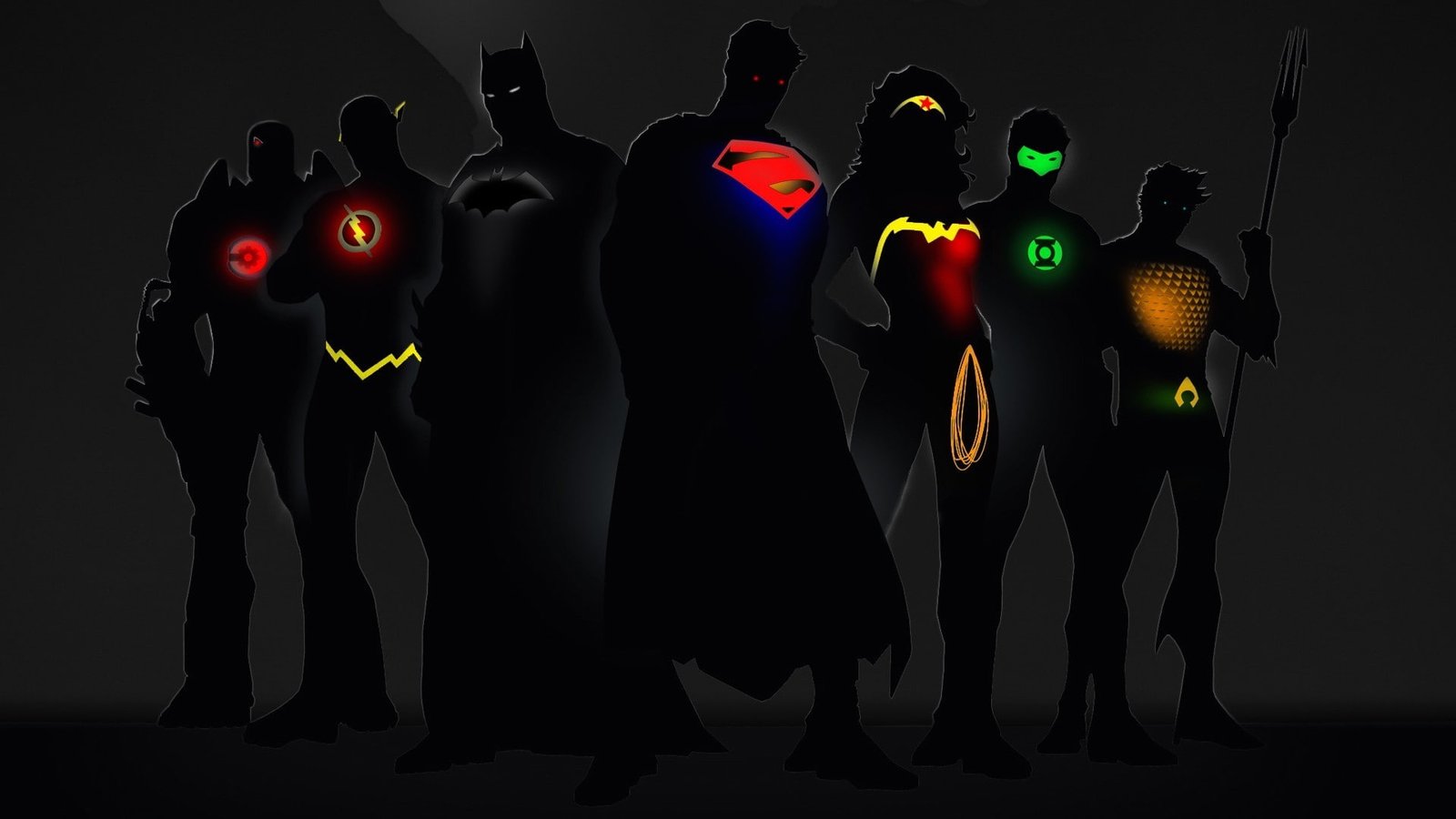 justice league dc comics superhero aquaman green lantern wonder woman superman batman the flash 2k
