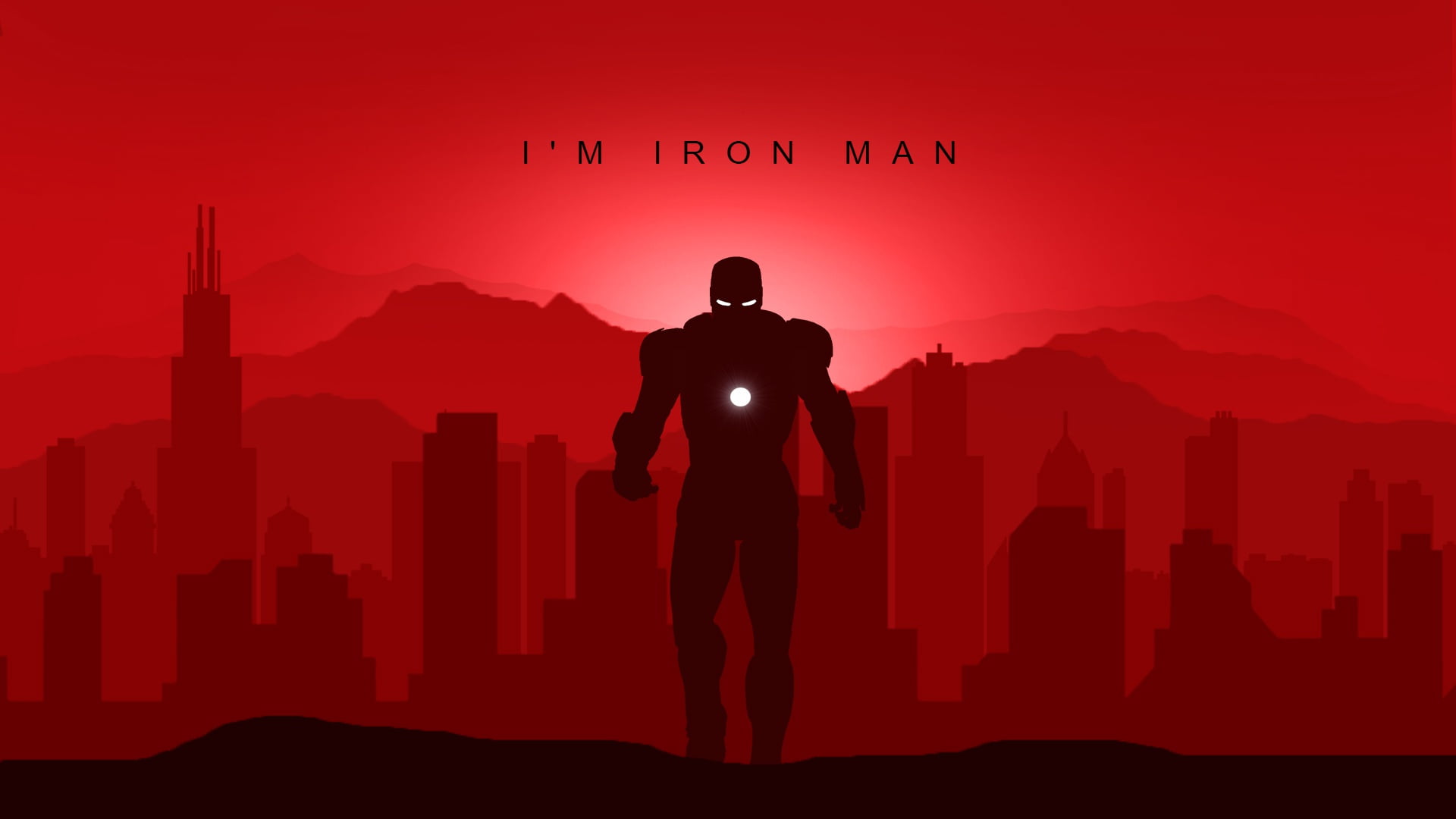 minimal art marvel iron man superheroes avengers vector 75 2k
