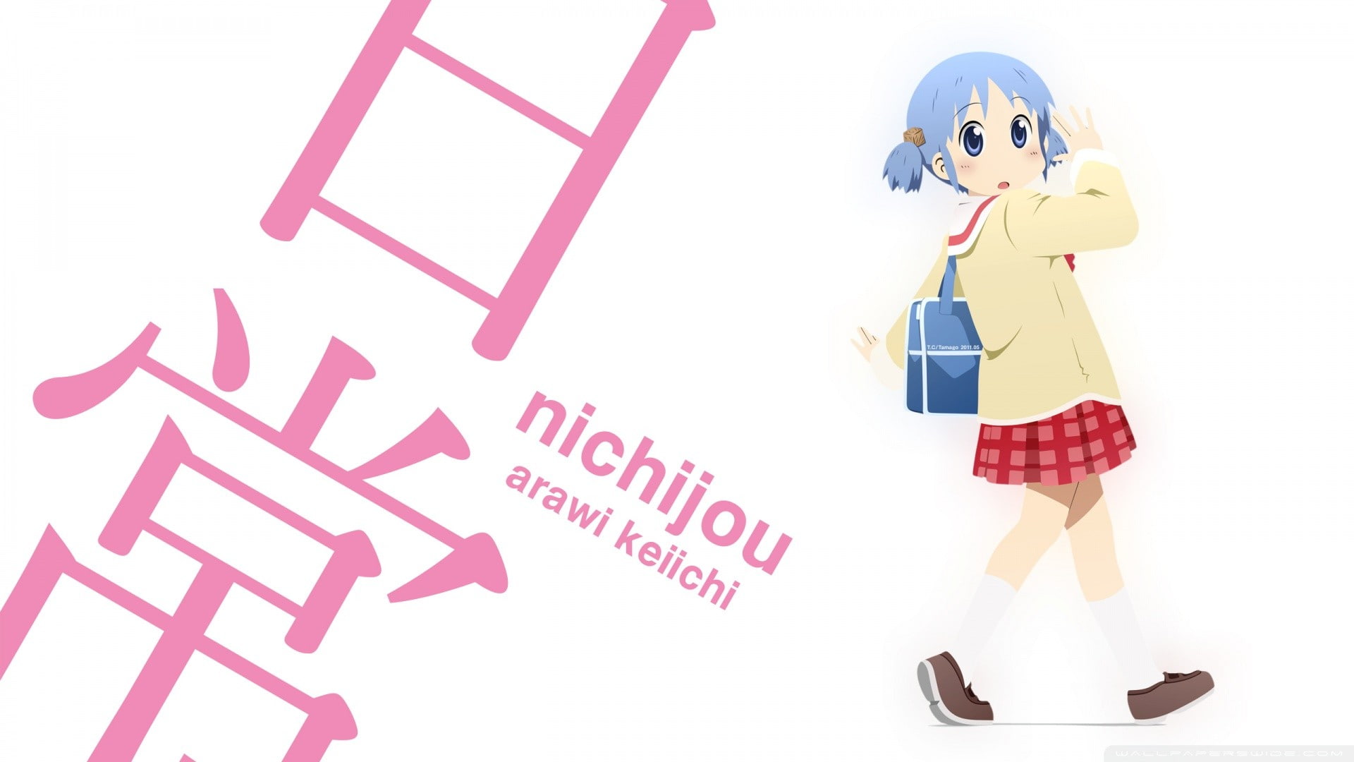 Nichijou Naganohara Mio white background human representation 2k