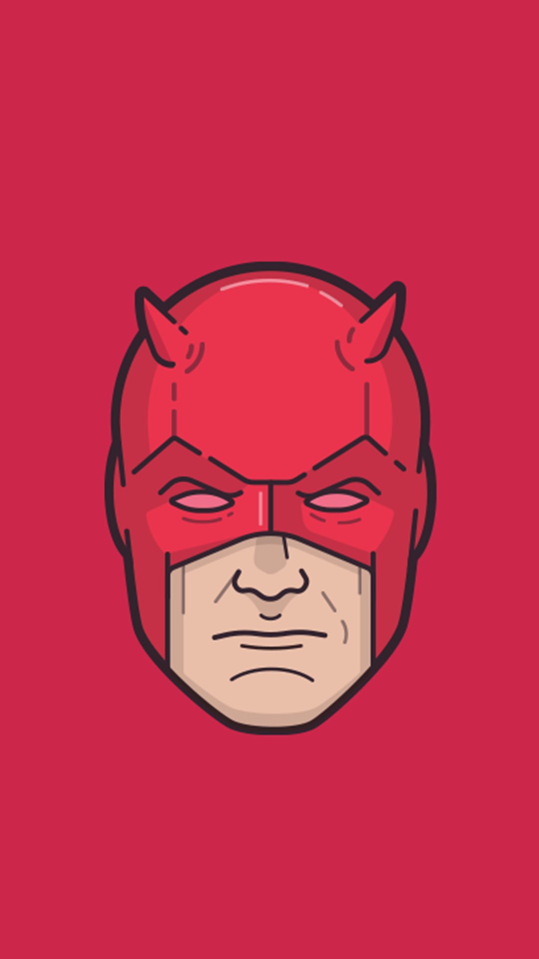 superhero Daredevil colored background art and craft creativity