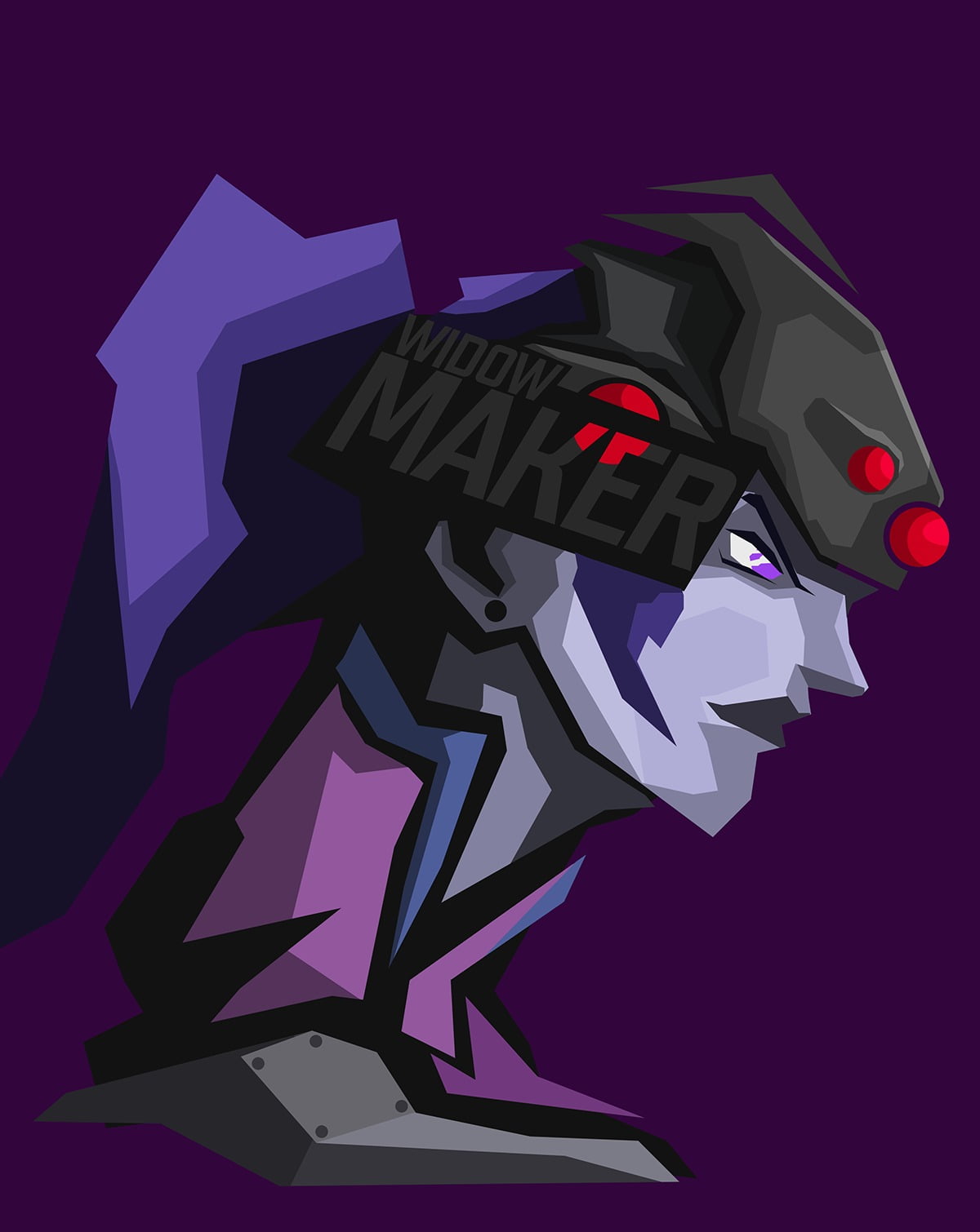 Widow Maker illustration superhero Marvel Divas DC Comics