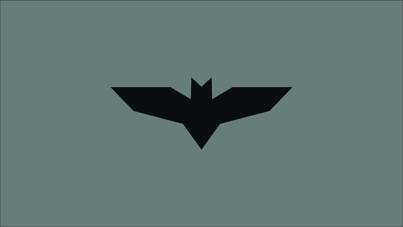 black and white star wall decor Batman logo DC Comics superhero 2k 4k 5k 8k