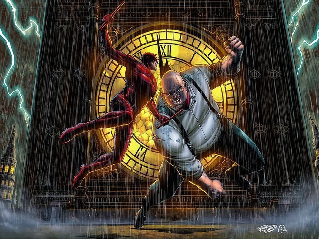 Daredevil amp; Kingpin Comics Superheroes Villains Marvel