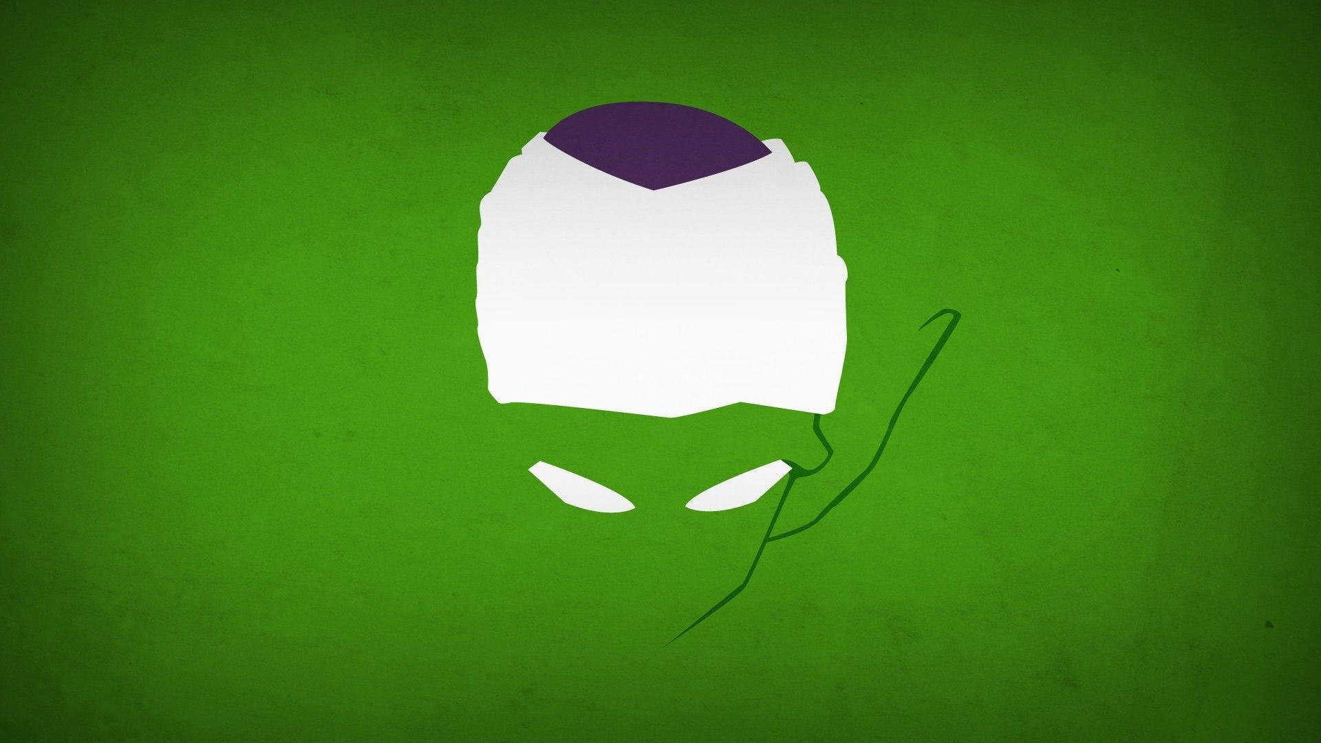Dragon Ball Piccolo wallpaper minimalism superhero green background 2k