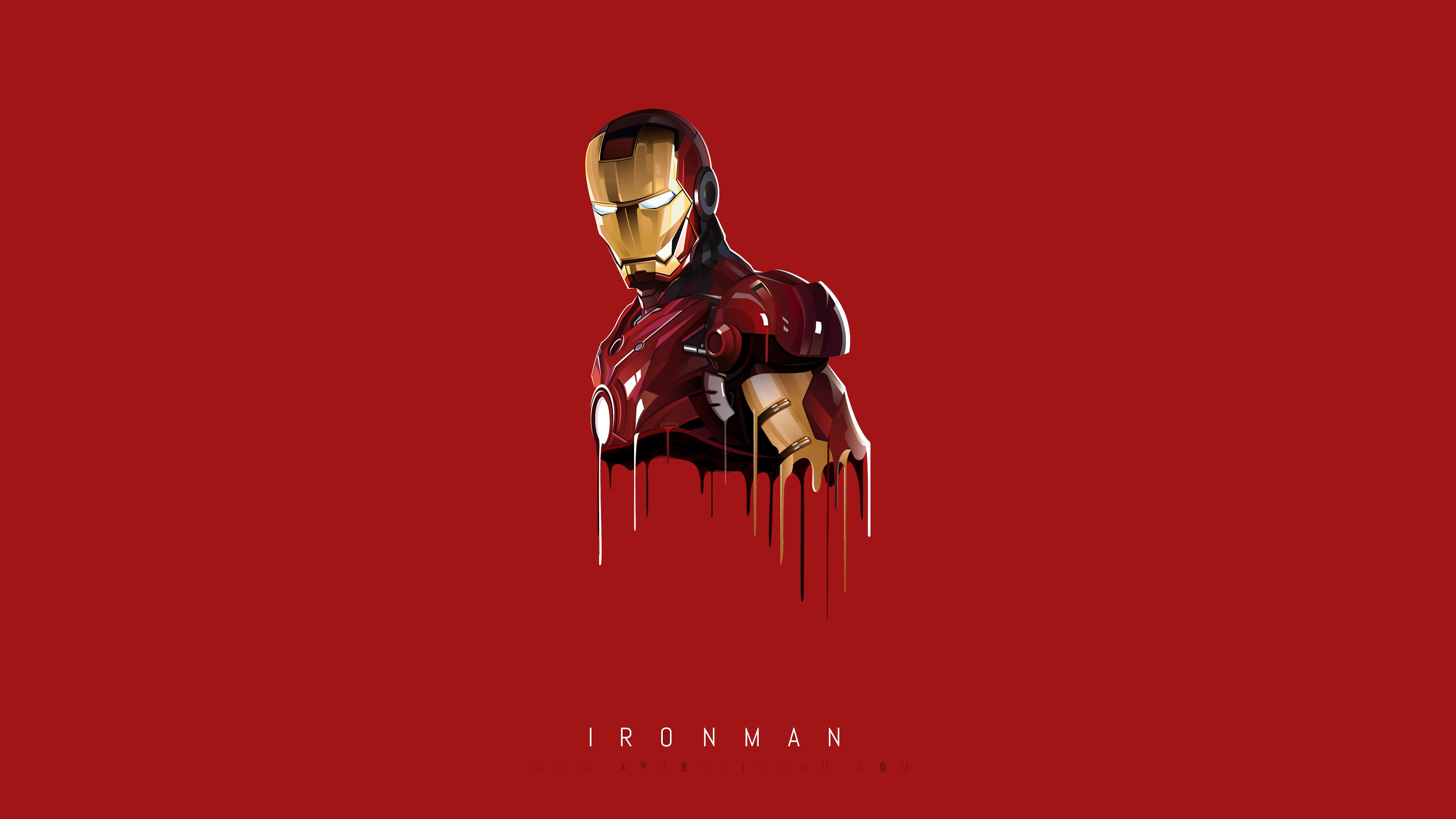 iron man minimalism hd artist artwork behance superheroes 2k 4k
