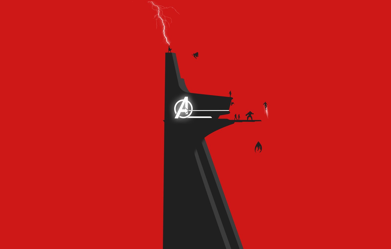 Marvel Avengers digital wallpaper Tower Stark 2k 4k 5k