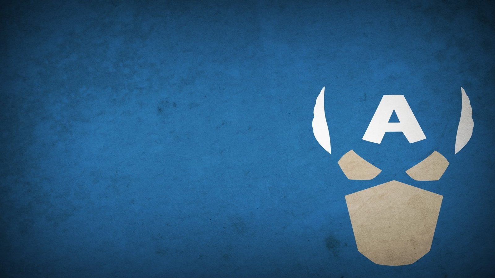 minimalistic captain america superheroes marvel blue background Art Minimalistic HD 2k