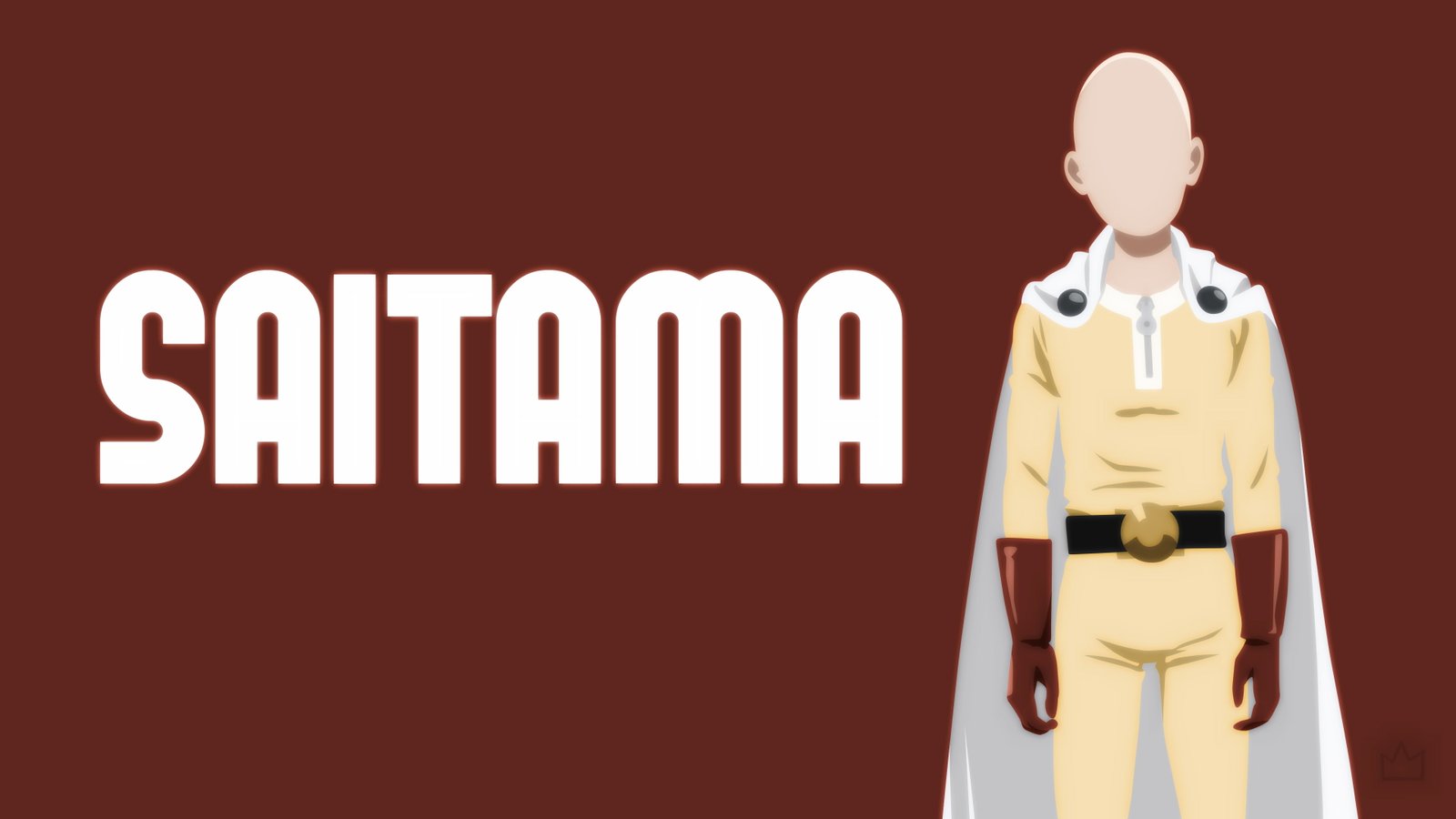 One Punch Man Saitama minimalism human representation indoors 2k 4k