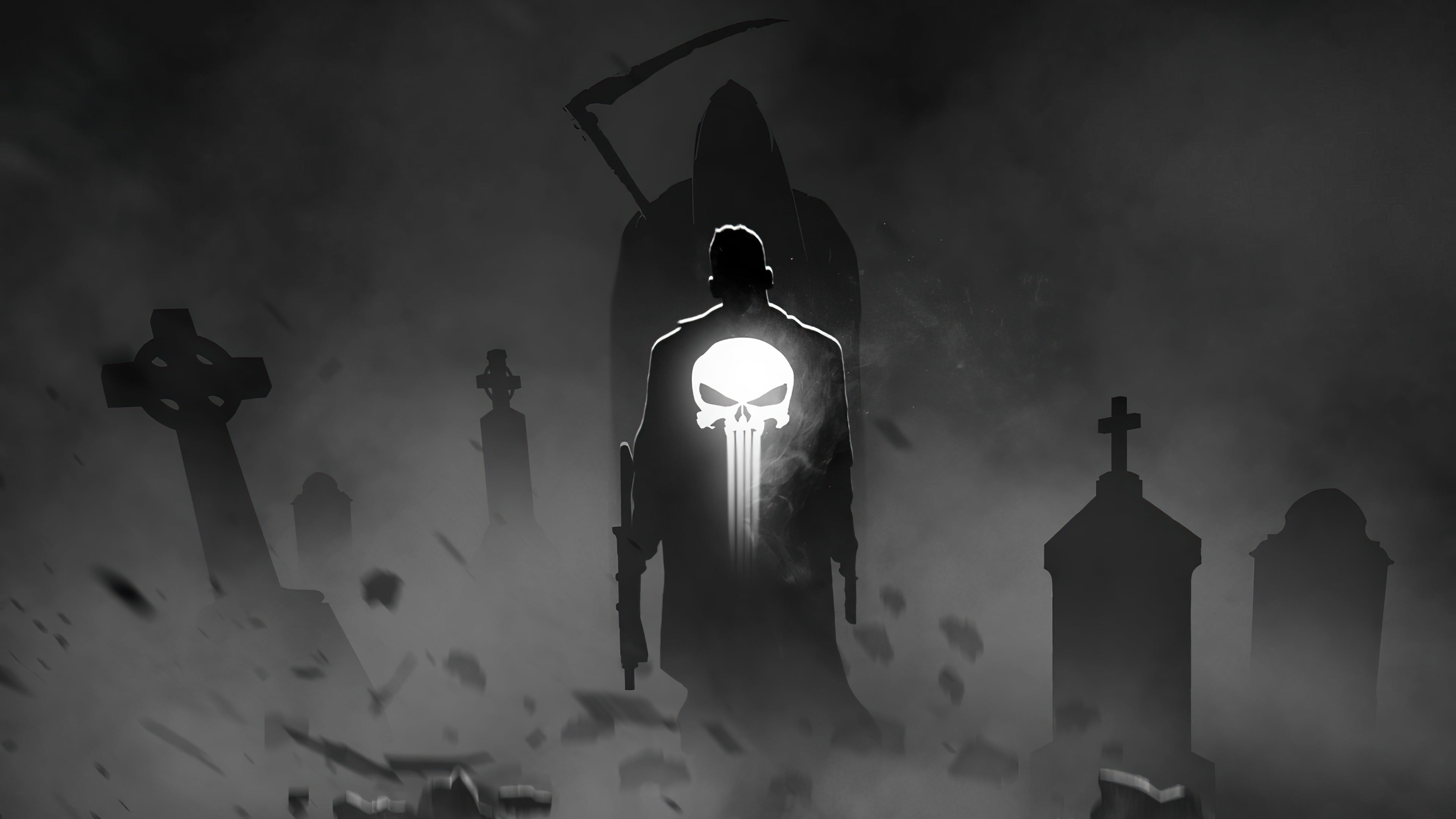 Punisher The Bosslogic artwork superhero 2k 4k