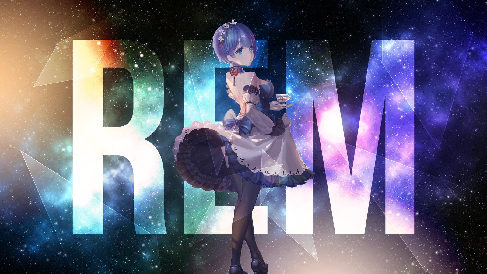 Rem anime character poster Re Zero Kara Hajimeru Isekai Seikatsu 2k