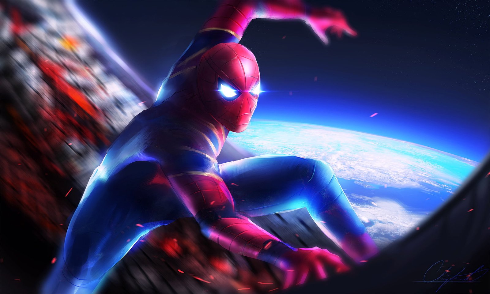 spiderman avengers infinity war artwork hd artist digital art 2k