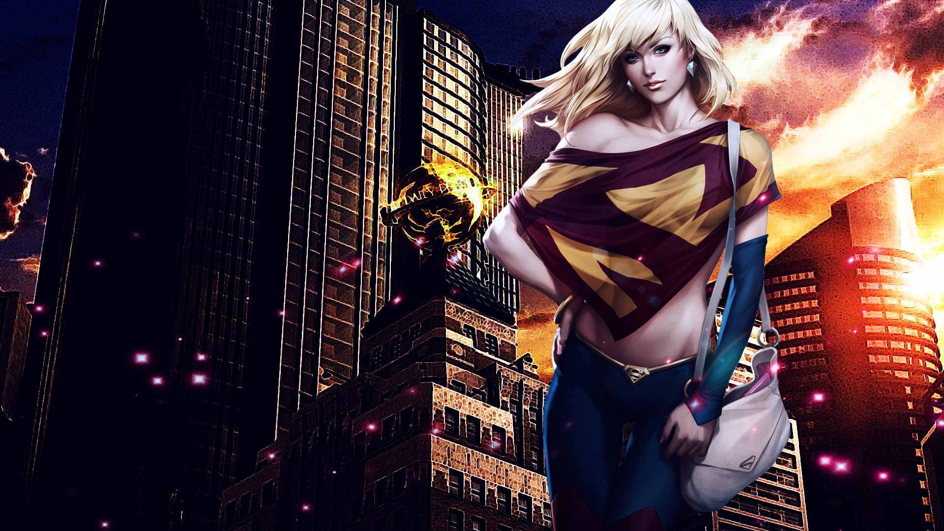 Supergirl Artgerm superhero city 2k