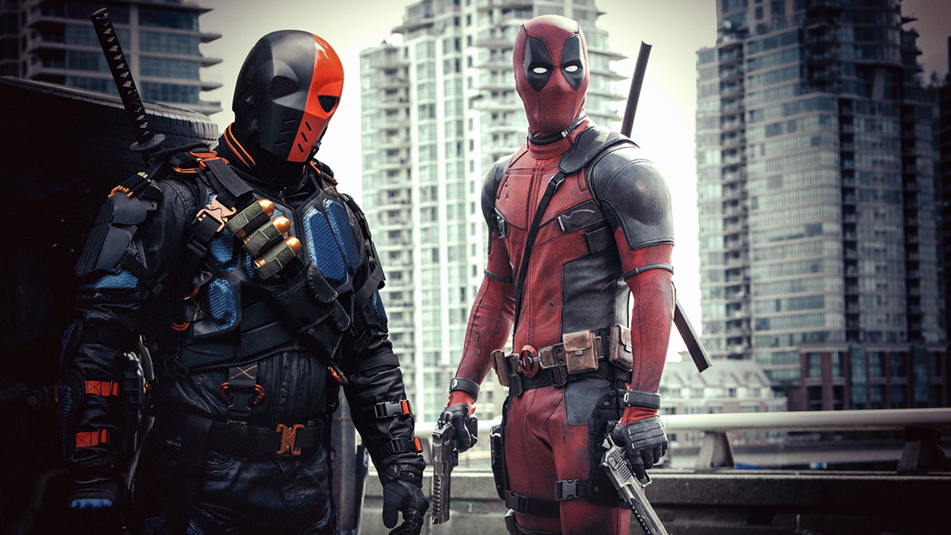 superhero DC Comics Deathstroke Deadpool safety architecture 2k