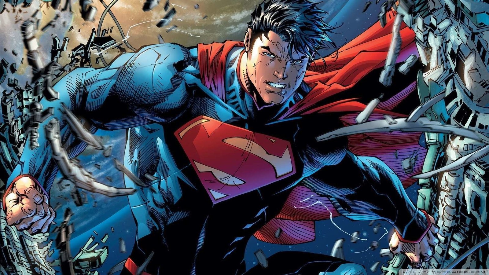 Superman comic art movie poster DC Comics superhero 2k