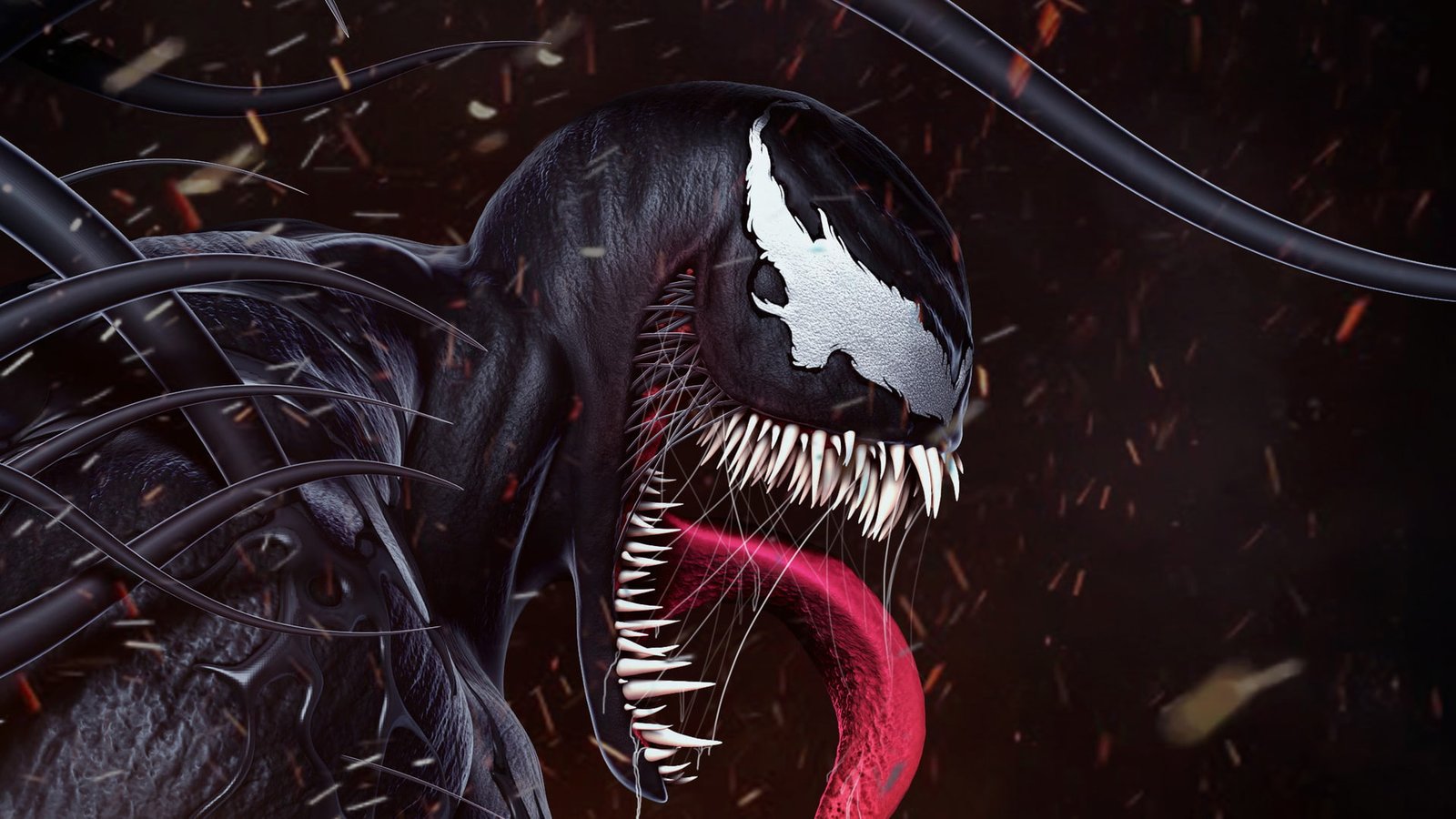 venom artwork hd digital art superheroes artstation movie 2k