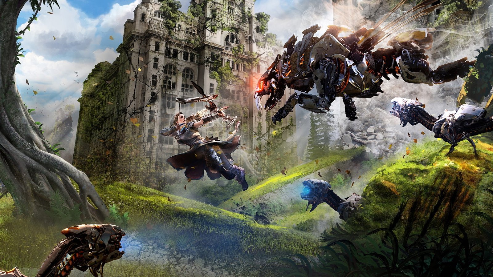 video games nature Aloy Horizon Zero Dawn 2k
