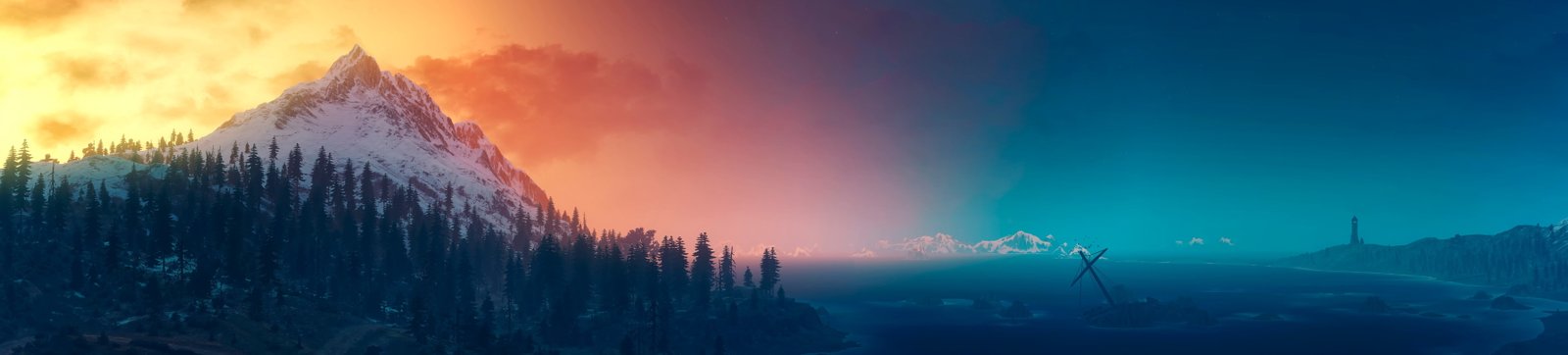 green leafed trees landscape mountains The Witcher 3 Wild Hunt 2k 4k 5k