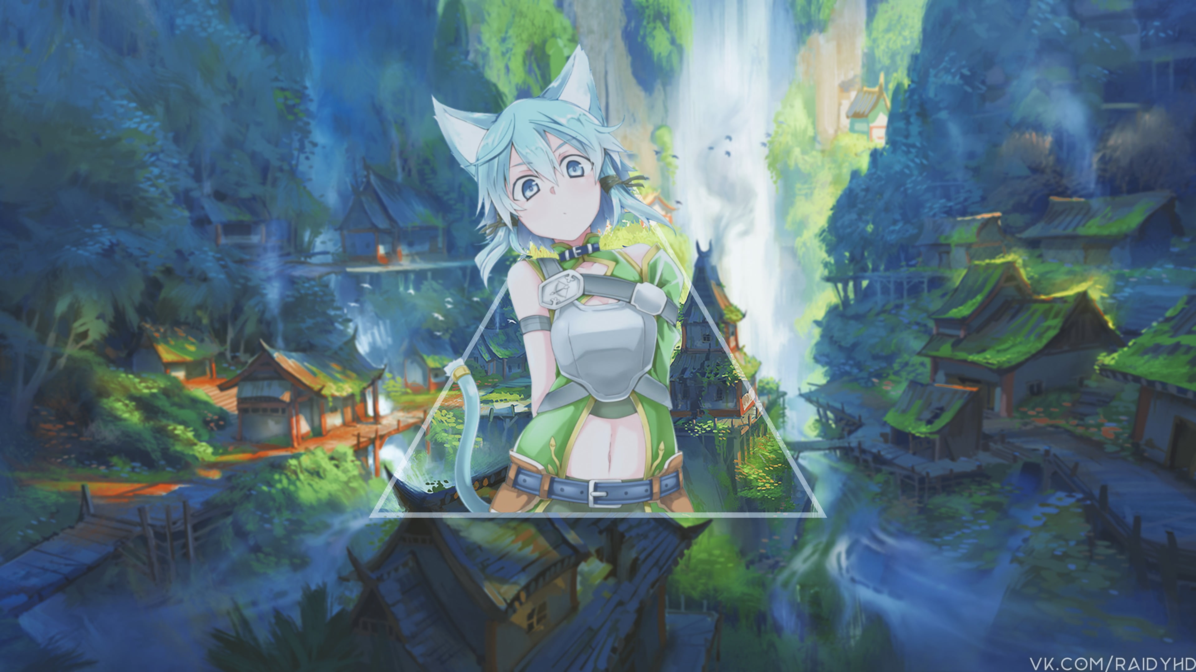 anime girls Sinon Sword Art Online picture in 2k 4k