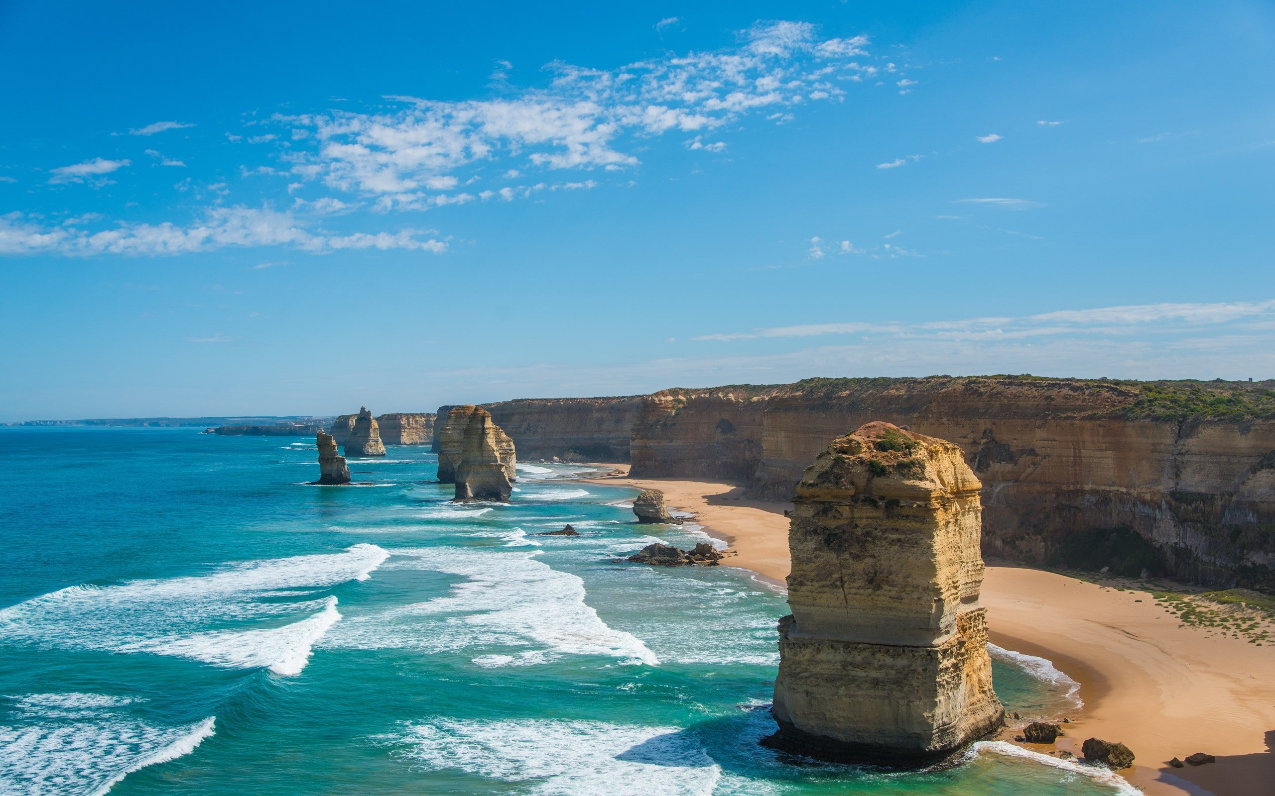 coast nature landscape beach Twelve Apostles 2k