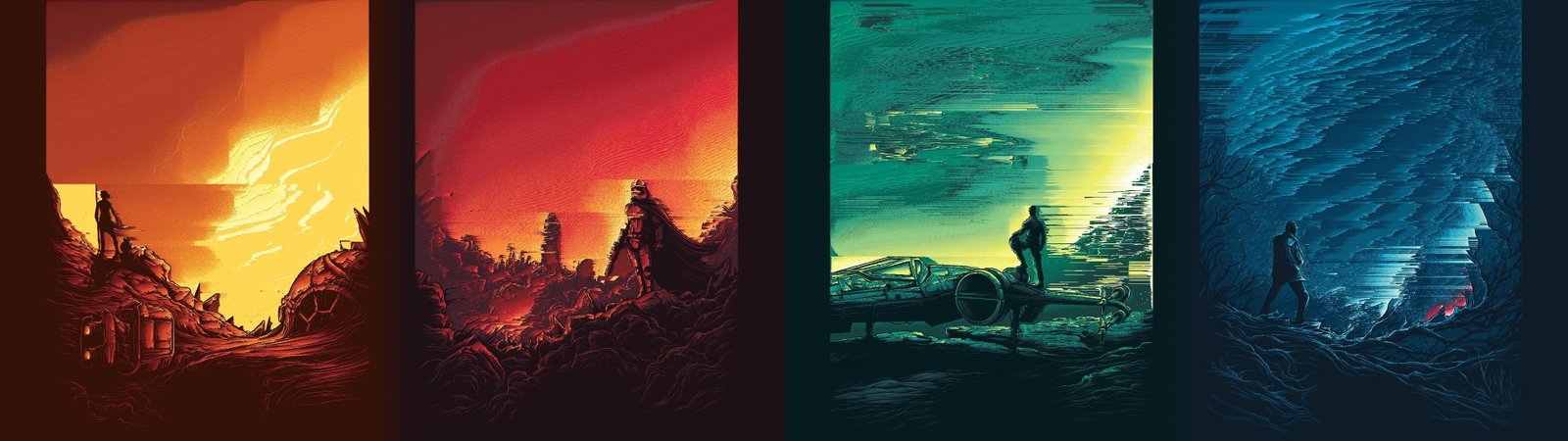 fictional character collage wallpaper multiple display dual monitors 2k 4k