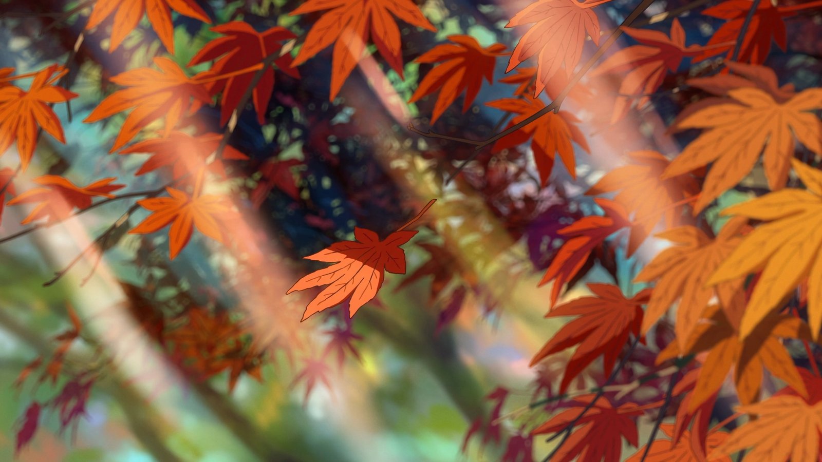 yellow and red petaled flower Makoto Shinkai Kimi no Na Wa 2k 4k