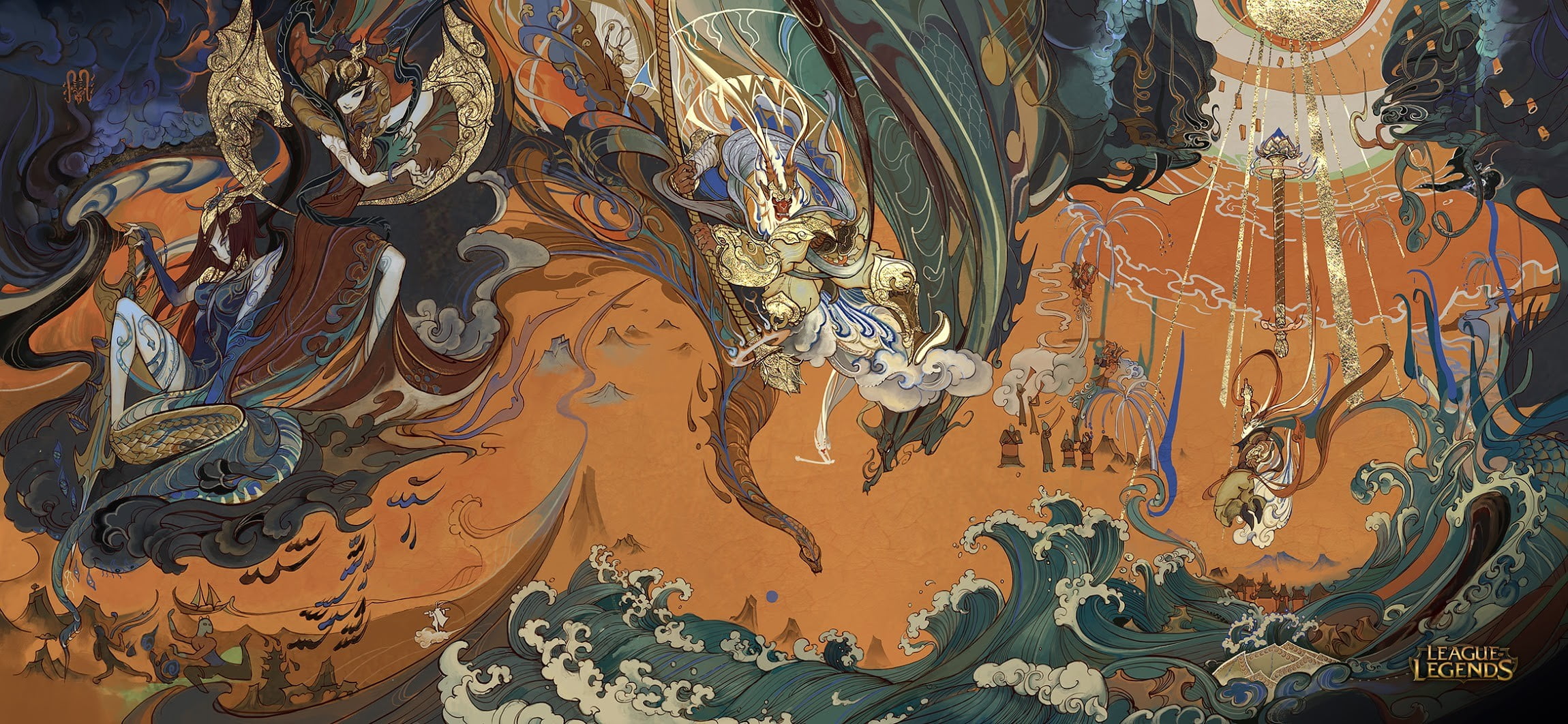 abstract painting League of Legends Morgana 2k